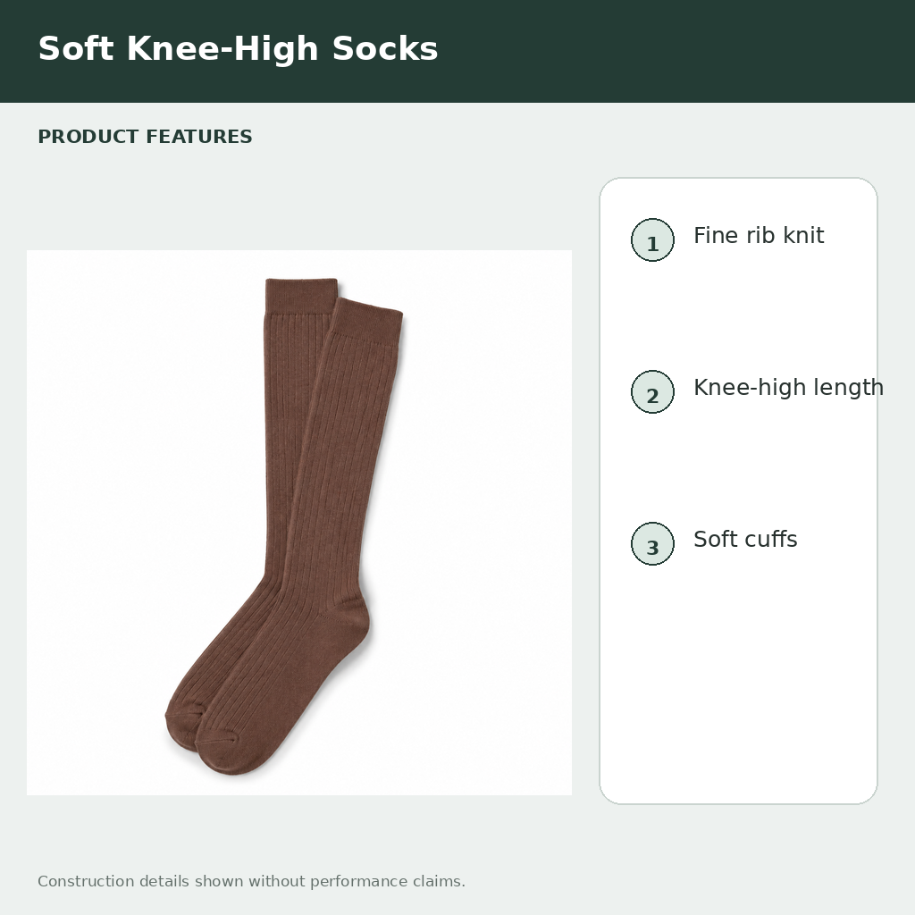 Soft Knee-High Socks