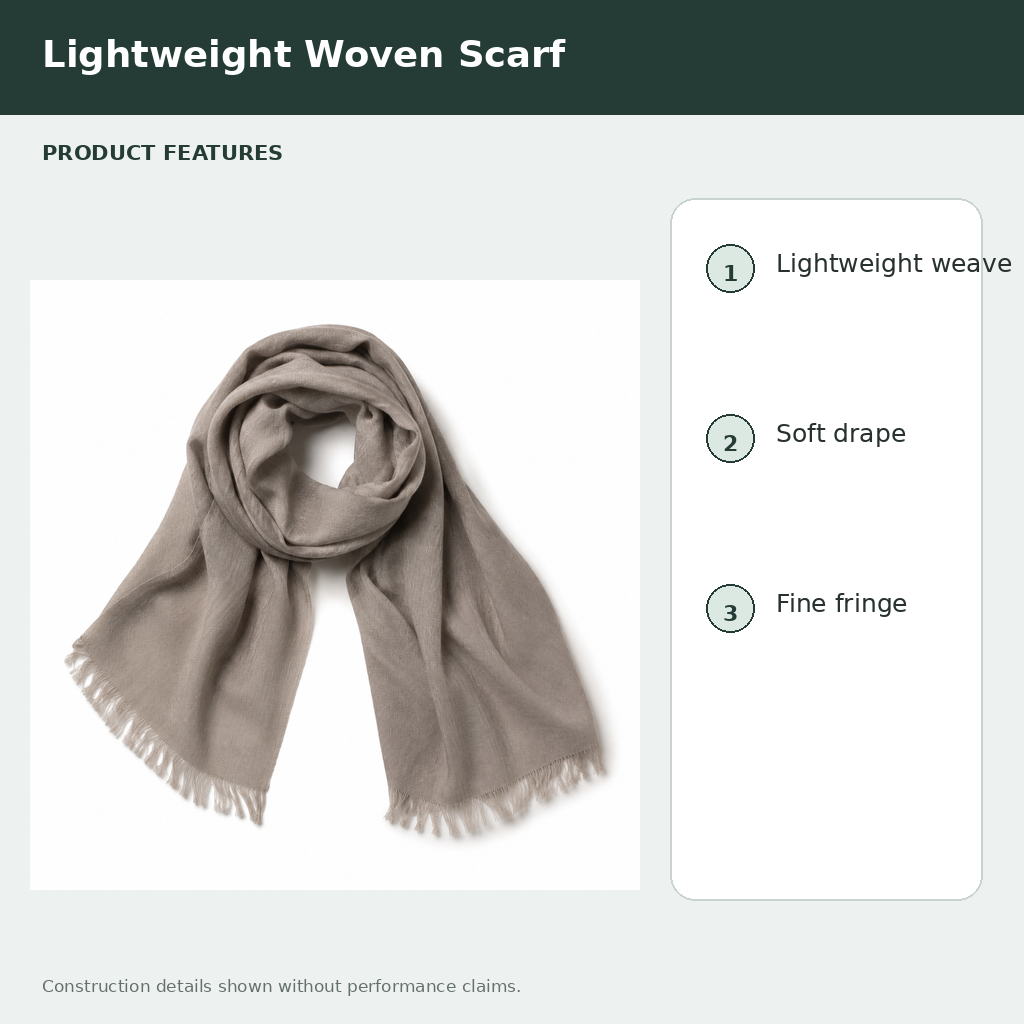 Lightweight Woven Scarf
