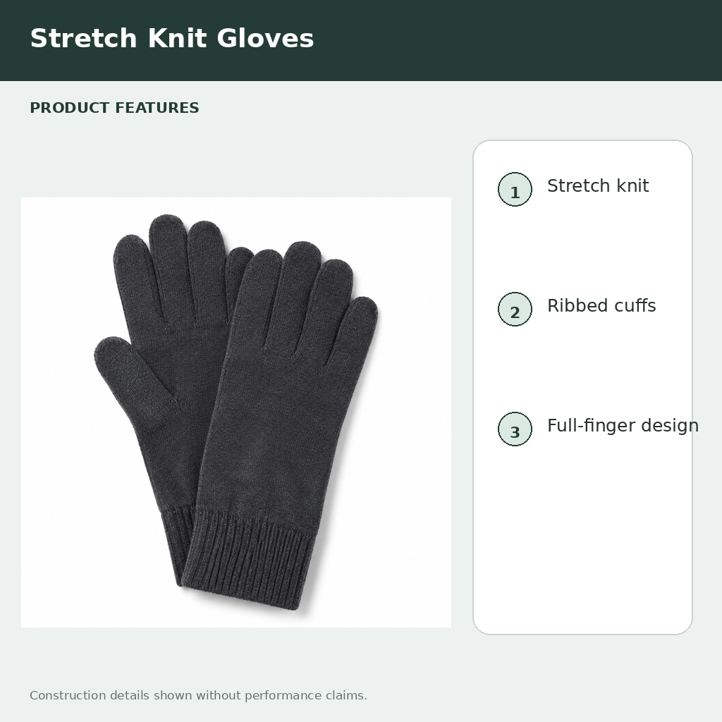 Stretch Knit Gloves