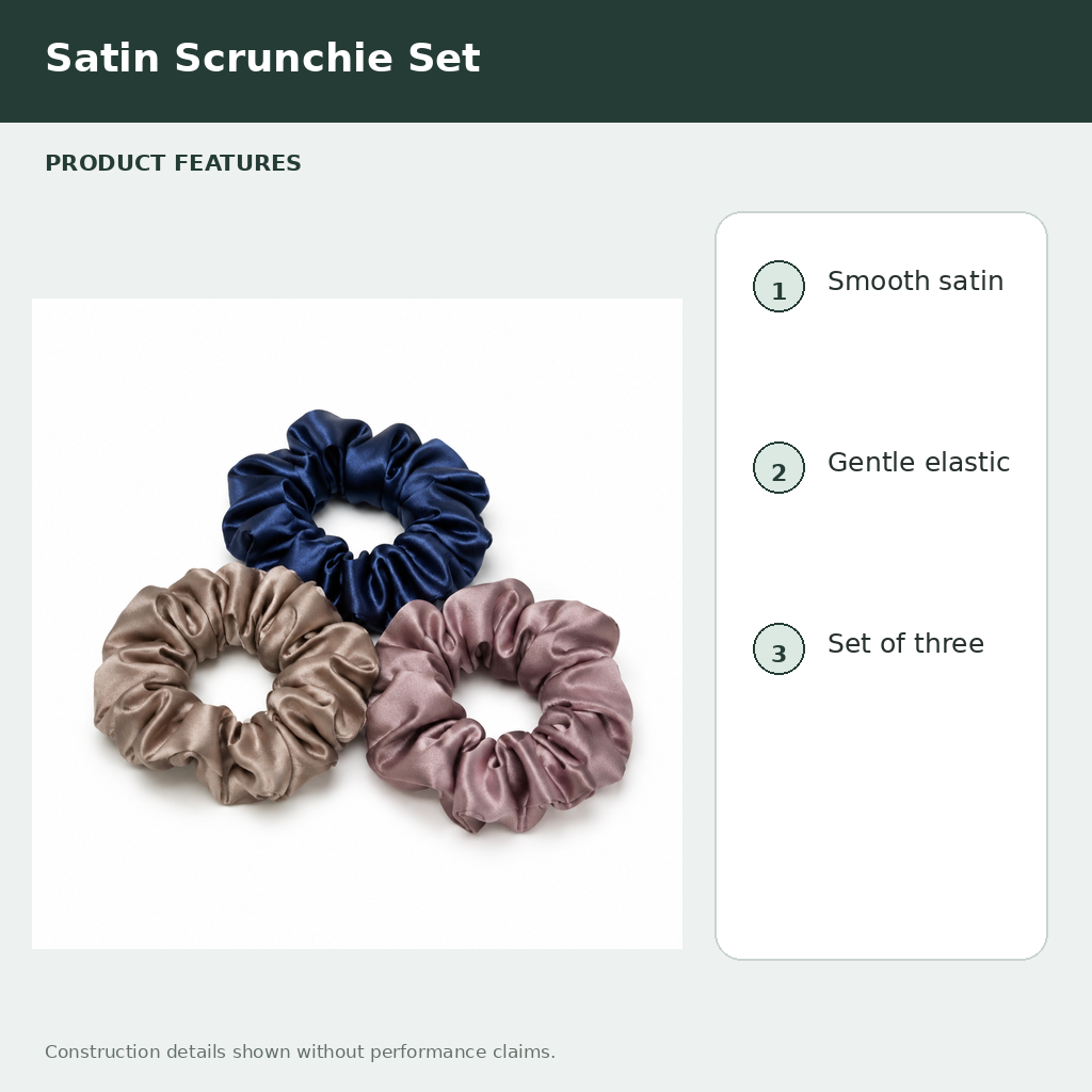 Satin Scrunchie Set