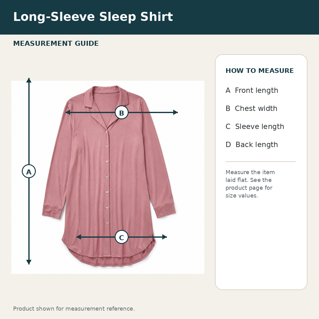 Long-Sleeve Sleep Shirt